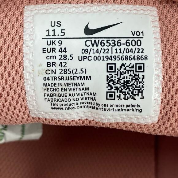 NIKE Court Vision ”Alta” Pink TxT Platform Sneakers Womens Size 11.5 - Picture 10 of 12